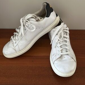 Tory Burch White Sneakers Shoes Logo size 11